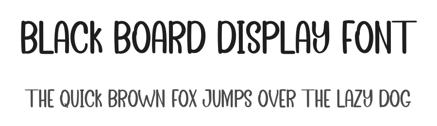 Black Board Display Font by inermediaSTUDIO — Display Font