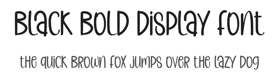 Black Bold Display Font by inermediaSTUDIO — Display Font