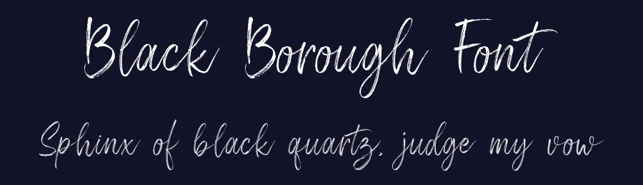 Black Borough Font by sizimon — Script Handwritten Font — thumbnail 2