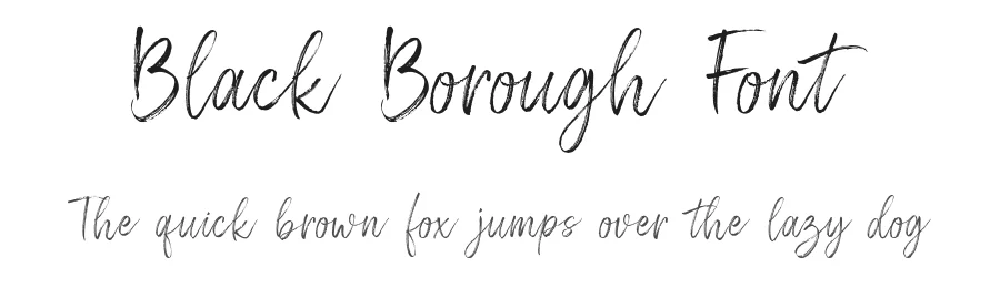 Black Borough Font by sizimon — Script Handwritten Font