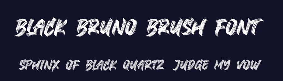 Black Bruno Brush Font by Subectype Studio — Script Handwritten Font — thumbnail 2