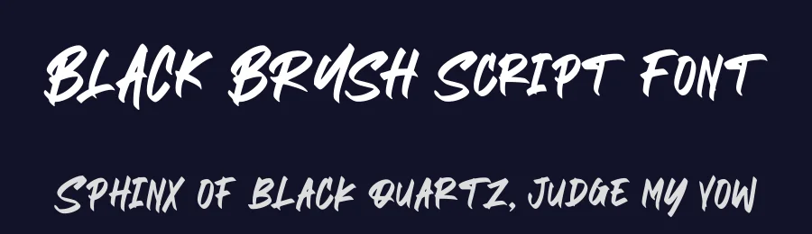 BLACK BRUSH Script Font by letterenastudios — Script Handwritten Font — thumbnail 2