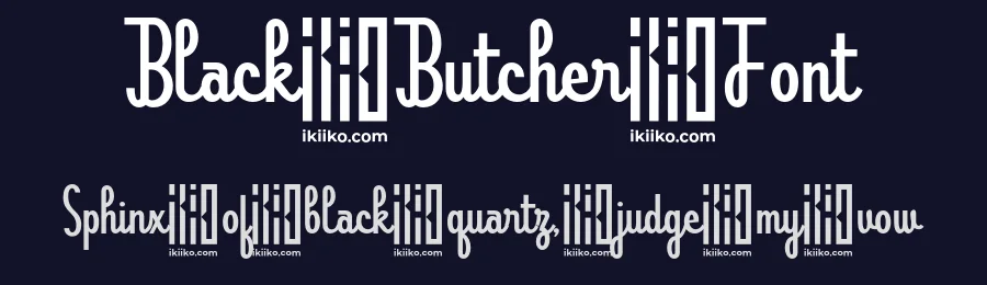 Black Butcher Font by ikiiko type — Script Handwritten Font — thumbnail 2