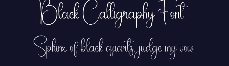 Black Calligraphy Font by creativeletter — Script Handwritten Font — thumbnail 2