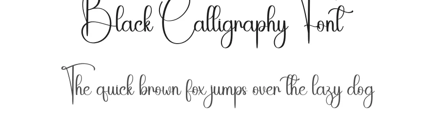 Black Calligraphy Font by andikastudio — Script Handwritten Font