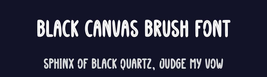 Black Canvas Brush Font by creativeletter — Script Handwritten Font — thumbnail 2