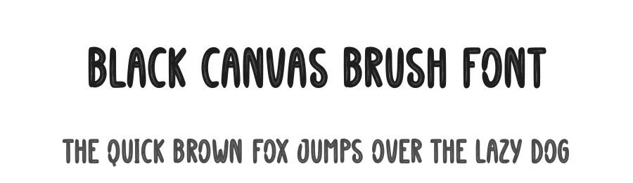 Black Canvas Brush Font by creativeletter — Script Handwritten Font