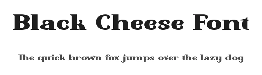 Black Cheese Font by VinType — Display Font