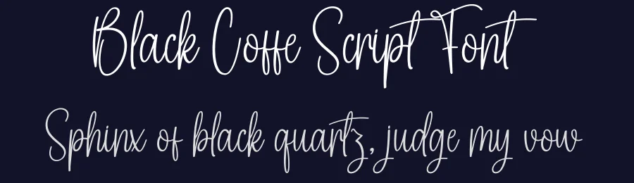 Black Coffe Script Font by creativeletter — Script Handwritten Font — thumbnail 2