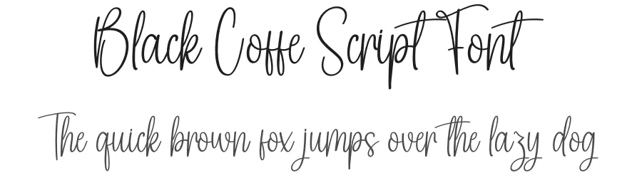 Black Coffe Script Font by creativeletter — Script Handwritten Font
