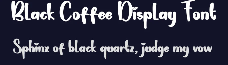 Black Coffee Display Font by creativeletter — Script Handwritten Font — thumbnail 2