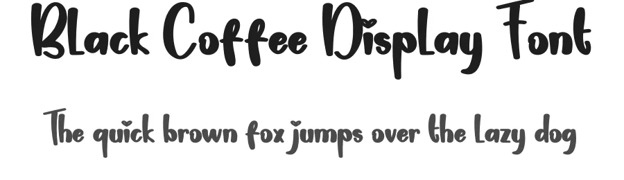 Black Coffee Display Font by creativeletter — Script Handwritten Font