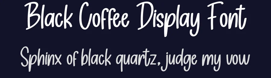 Black Coffee Display Font by creativeletter — Display Font — thumbnail 2