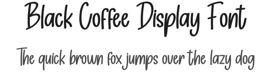 Black Coffee Display Font by creativeletter — Display Font