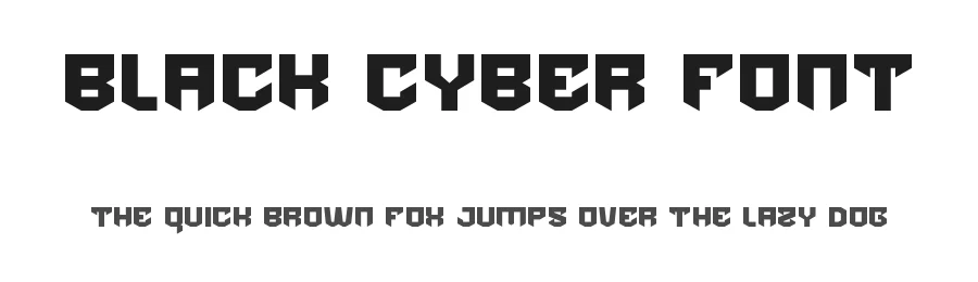Black Cyber Font by edricstudio — Display Font