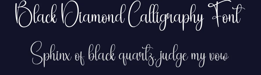 Black Diamond Calligraphy Font by andikastudio — Script Handwritten Font — thumbnail 2