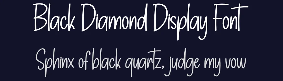 Black Diamond Display Font by creativeletter — Display Font — thumbnail 2