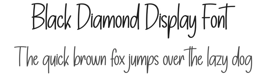 Black Diamond Display Font by creativeletter — Display Font