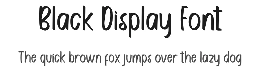 Black Display Font by inermediaSTUDIO — Display Font