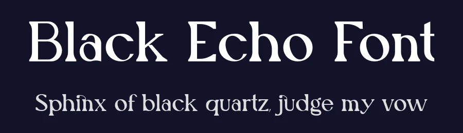 Black Echo Font by AndrewPixel — Serif Font — thumbnail 2