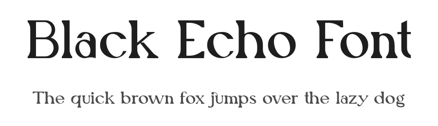 Black Echo Font by AndrewPixel — Serif Font