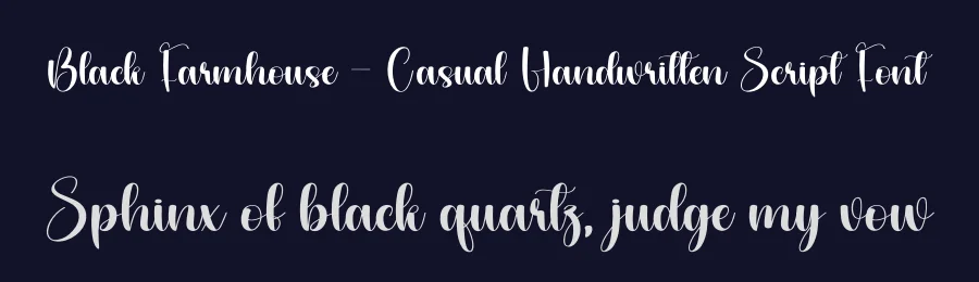 Black Farmhouse – Casual Handwritten Script Font by andikastudio — Script Handwritten Font — thumbnail 2