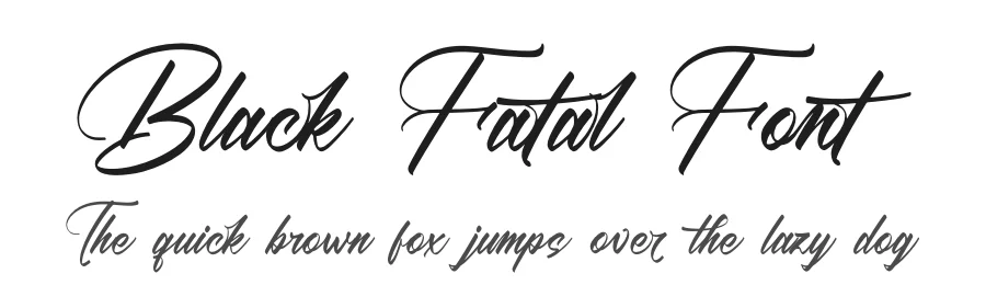 Black Fatal Font by stylishtype.co — Script Handwritten Font