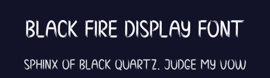Black Fire Display Font by creativeletter — Script Handwritten Font — thumbnail 2