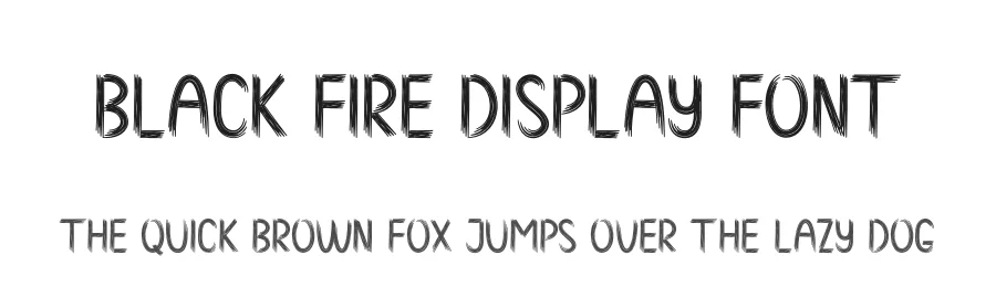 Black Fire Display Font by creativeletter — Script Handwritten Font