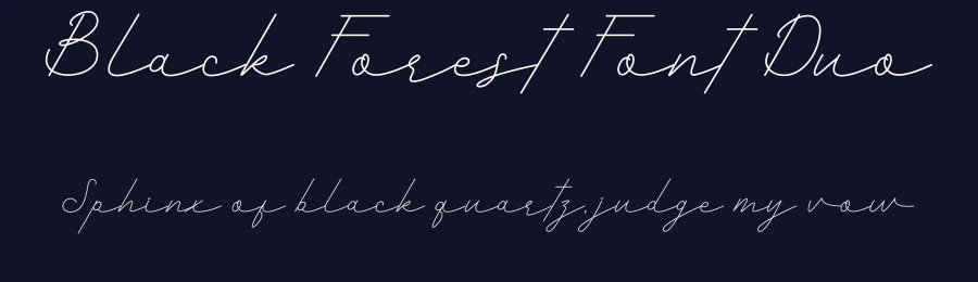 Black Forest Font Duo by Haksen — Script Handwritten Font — thumbnail 2