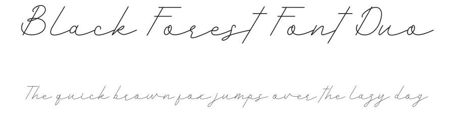 Black Forest Font Duo by Haksen — Script Handwritten Font