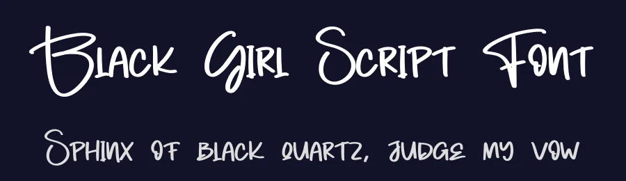 Black Girl Script Font by creativeletter — Script Handwritten Font — thumbnail 2
