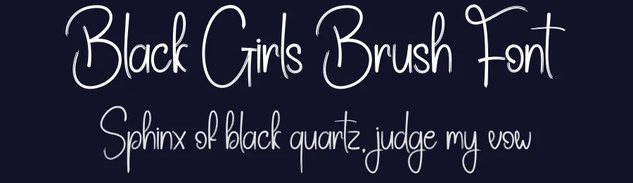 Black Girls Brush Font by creativeletter — Script Handwritten Font — thumbnail 2