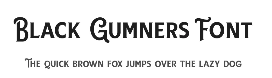 Black Gumners Font by YUKITA CREATIVE — Serif Font