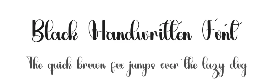 Black Handwritten Font by inermediaSTUDIO — Script Handwritten Font