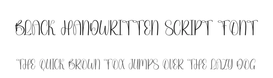 Black Handwritten Script Font by andikastudio — Display Font