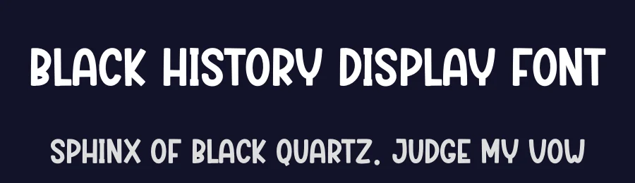 Black History Display Font by creativeletter — Display Font — thumbnail 2