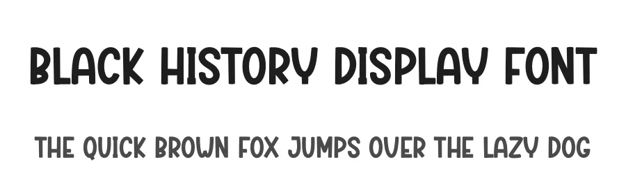 Black History Display Font by creativeletter — Display Font