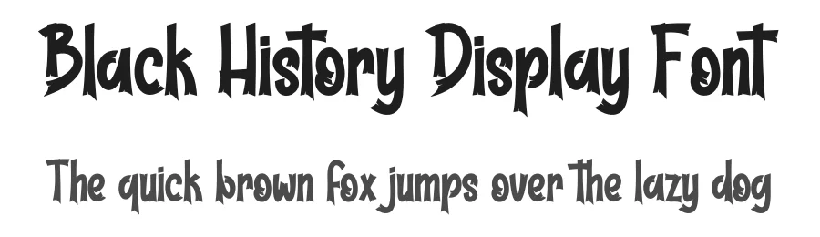 Black History Display Font by creativeletter — Script Handwritten Font
