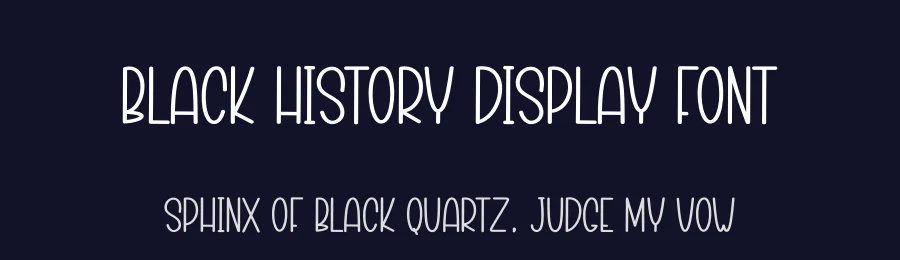 Black History Display Font by creativeletter — Display Font — thumbnail 2