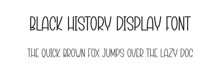 Black History Display Font by creativeletter — Display Font