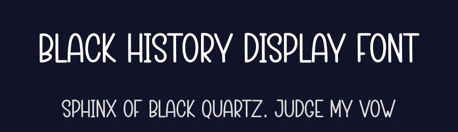 Black History Display Font by creativeletter — Display Font — thumbnail 2