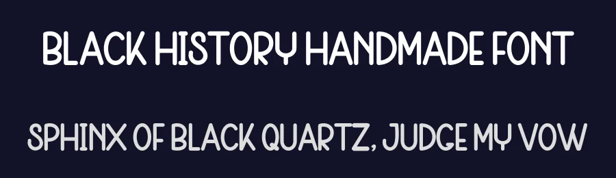 Black History Handmade Font by freshtypeink — Display Font — thumbnail 2