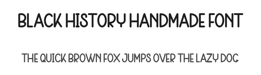 Black History Handmade Font by freshtypeink — Display Font