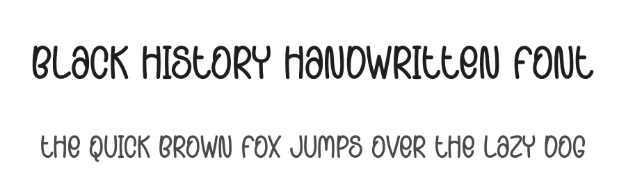 Black History Handwritten Font by creativeletter — Display Font