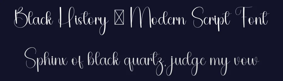 Black History – Modern Script Font by freshtypeink — Script Handwritten Font — thumbnail 2