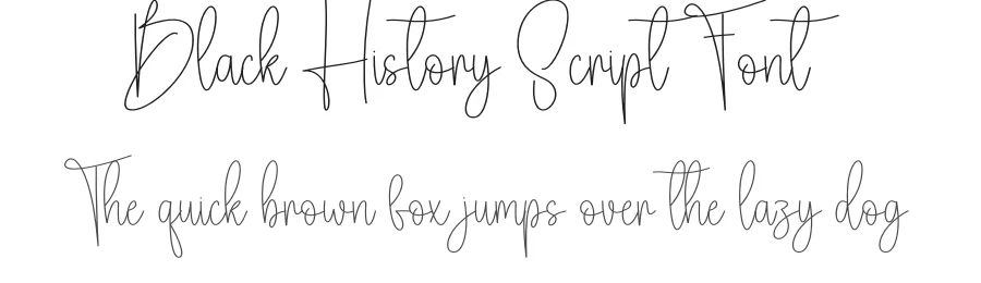 Black History Script Font by creativeletter — Script Handwritten Font