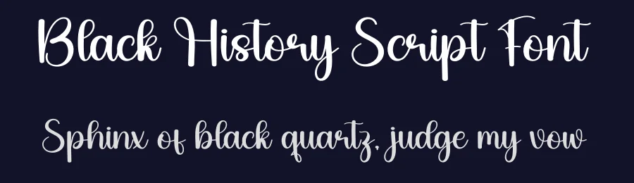 Black History Script Font by creativeletter — Script Handwritten Font — thumbnail 2