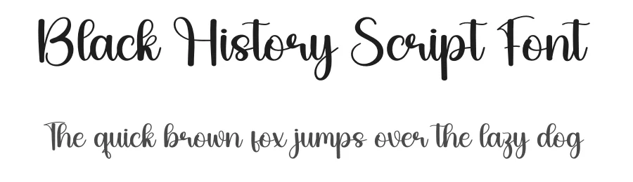 Black History Script Font by creativeletter — Script Handwritten Font