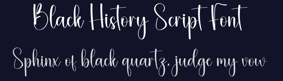 Black History Script Font by creativeletter — Script Handwritten Font — thumbnail 2